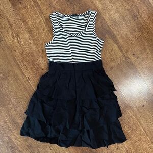 Striped tiered bcbg dress